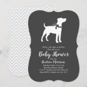Jack Russell Terrier Honden Baby Shower Kaart (Voorkant / Achterkant)