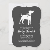 Jack Russell Terrier Honden Baby Shower Kaart (Voorkant)