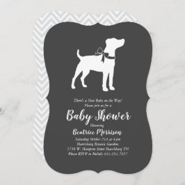Jack Russell Terrier Honden Baby Shower Kaart