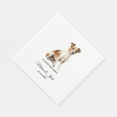 Jack Russell Terrier Honden Huwelijks Servetten en (Hoek)