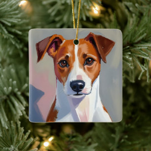 Jack Russell Terrier   Honden Schilderij Huisdier Keramisch Ornament