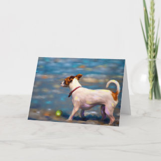 Jack Russell Terrier Hondenkunst - Jack aan het st Kaart