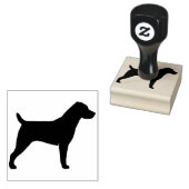Jack Russell Terrier hondenras silhouet Rubberstempel (Gestempeld)
