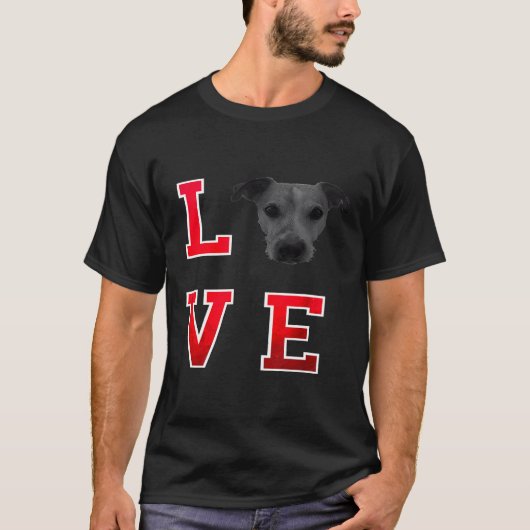 Jack Russell Terrier Ik hou van Jack Russell T-shirt (Voorkant)
