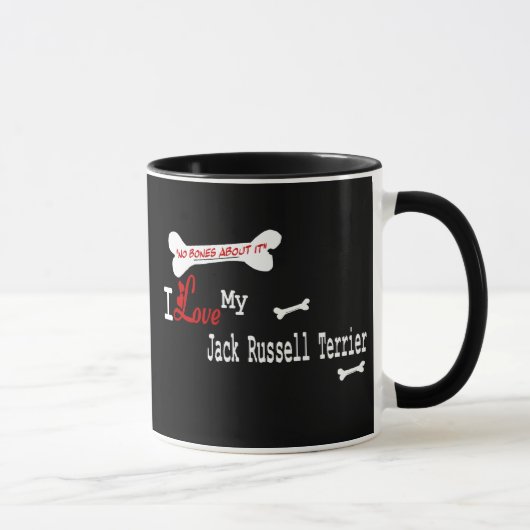 Jack Russell Terrier (Ik hou van) mok (Rechts)