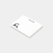 Jack Russell Terrier in de naam van de golfkar Post-it® Notes (Schuin)