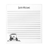 Jack Russell Terrier in winkelwagen naam Notitieblok (Voorkant)