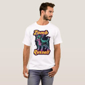 Jack Russell Terrier JRT Zombie Dog Halloween Esse T-shirt (Voorkant volledig)