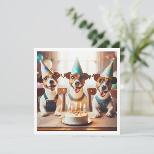 Jack Russell Terrier kaart, Jack Russell Terrier Kaart (Staand voorkant)