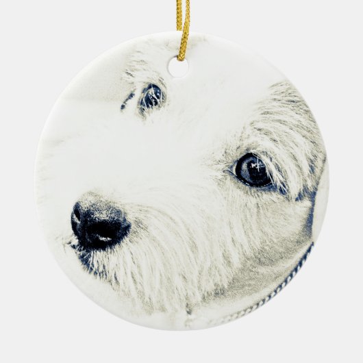 Jack Russell Terrier Keramisch Ornament (Voorkant)