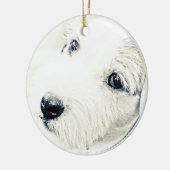 Jack Russell Terrier Keramisch Ornament (Links)