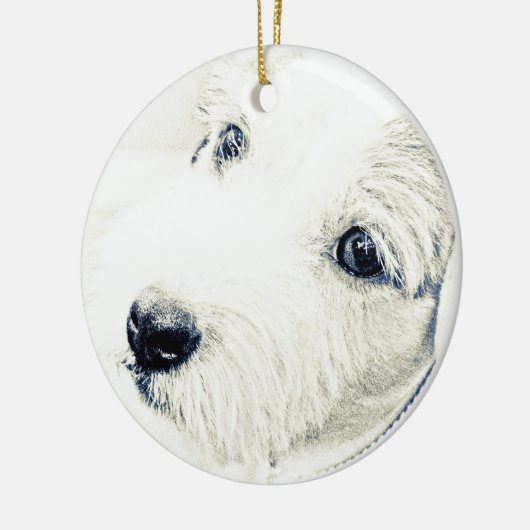 Jack Russell Terrier Keramisch Ornament (Links)