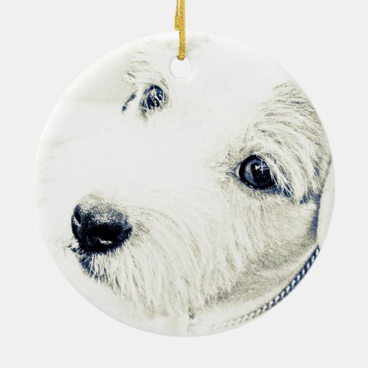 Jack Russell Terrier Keramisch Ornament (Achterkant)
