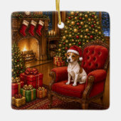 Jack Russell Terrier Keramisch Ornament (Voorkant)