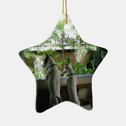 Jack Russell Terrier Keramisch Ornament (Rechts)