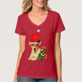 Jack Russell Terrier kerst Merry T-shirt
