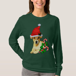 Jack Russell Terrier kerst Merry T-shirt