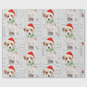JACK RUSSELL TERRIER Kerst voor Hondenliefhebbers Cadeaupapier (Vlak)