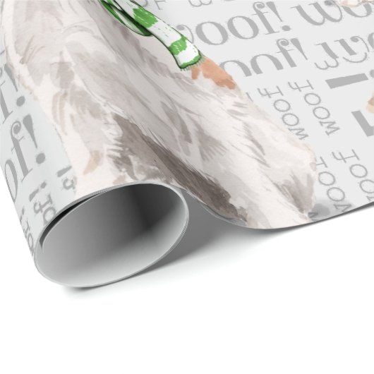 JACK RUSSELL TERRIER Kerst voor Hondenliefhebbers Cadeaupapier (Rol Hoek)