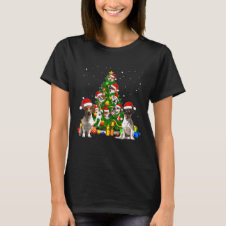 Jack Russell Terrier-kerstboom T-shirt