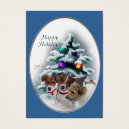 Jack Russell Terrier-kerstcadeaus Visitekaartje