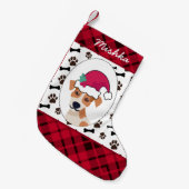 Jack Russell Terrier Kerstmis, Aangepaste naam voo Kleine Kerstsok (Voorkant (Hangend))