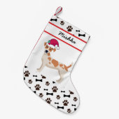 Jack Russell Terrier Kerstmis, Aangepaste naam voo Kleine Kerstsok (Voorkant (Hangend))