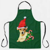Jack Russell Terrier Kerstmis Schort (Voorkant)