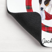 Jack Russell Terrier kersttartan Muismat (Hoek)