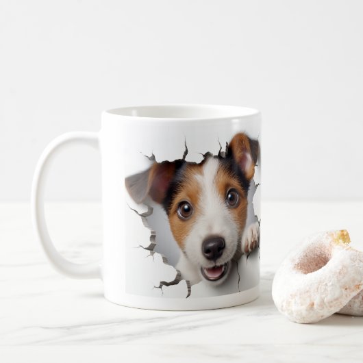 Jack Russell Terrier Koffiemok (Met donut)