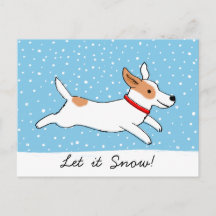 Jack Russell Terrier - Laat het Sneeuwhond Kerstmi