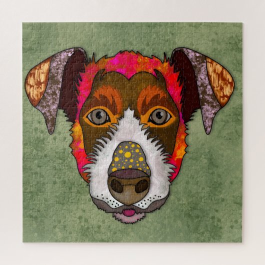 Jack Russell Terrier lelijk gezicht Jigzaag Puzzle Legpuzzel (Verticaal)