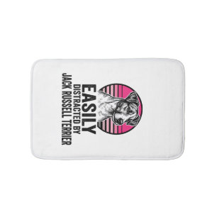 Jack Russell Terrier Licht Afleidbaar Vintage T-Sh Badmat