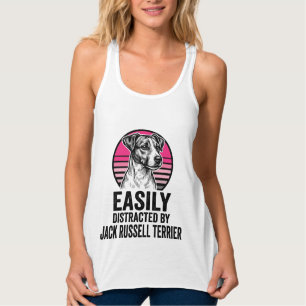 Jack Russell Terrier Licht Afleidbaar Vintage T-Sh Tanktop