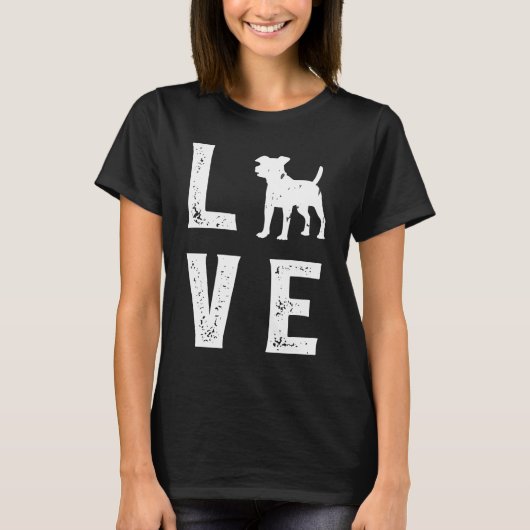 Jack Russell Terrier Love T-shirt (Voorkant)