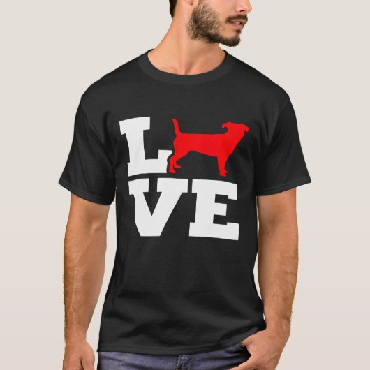 Jack Russell Terrier Love T-shirt (Voorkant)