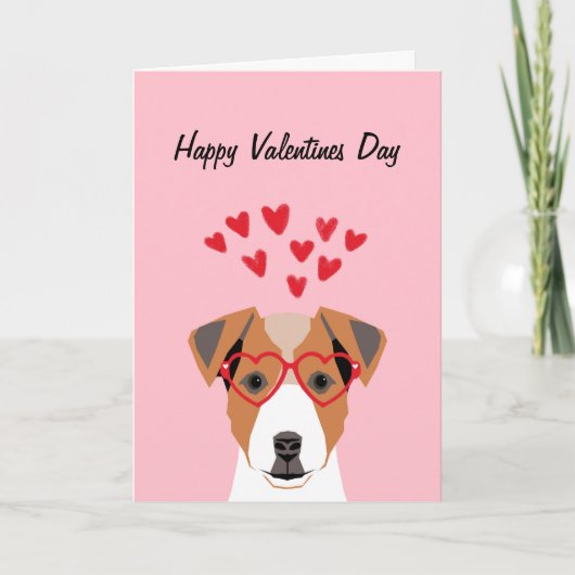 Jack Russell Terrier Love Valentijnsdag Love kaart (Voorkant)
