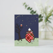 Jack Russell Terrier Ma en Starry Sky Briefkaart (Staand voorkant)