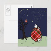 Jack Russell Terrier Ma en Starry Sky Briefkaart (Voorkant / Achterkant)