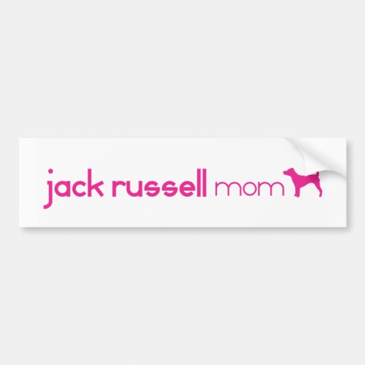 Jack Russell Terrier mama Bumpersticker (Voorkant)