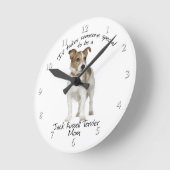 Jack Russell Terrier mama Clock Ronde Klok (Hoek)