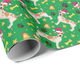 Jack Russell Terrier met Kerstmis met Kerstmis Cadeaupapier