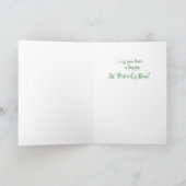Jack Russell Terrier met St. Patrick's Day Green Kaart (Binnen)