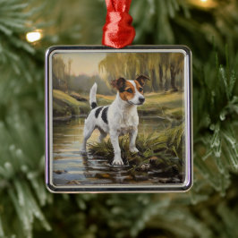 Jack Russell Terrier Metalen Ornament