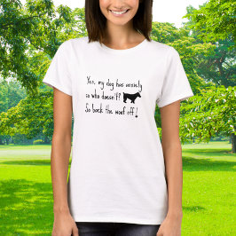 Jack Russell Terrier Mijn Hond Angst Wegblaffen T-shirt