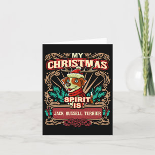 Jack Russell Terrier Mijn Kerst Spirit Hond Sinter Kaart
