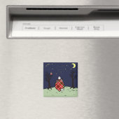 Jack Russell Terrier Moeder en Starry Sky Magneet (Insitu (Vaatwasser))
