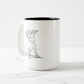Jack Russell Terrier Mok - Hondenmoeder koffiekop (Voorkant links)