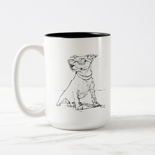 Jack Russell Terrier Mok - Hondenmoeder koffiekop (Links)