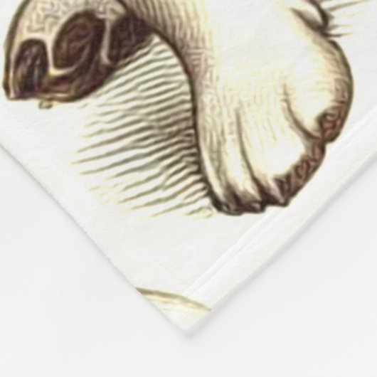  Jack Russell Terrier Naadloos Fleece Deken (Hoek)